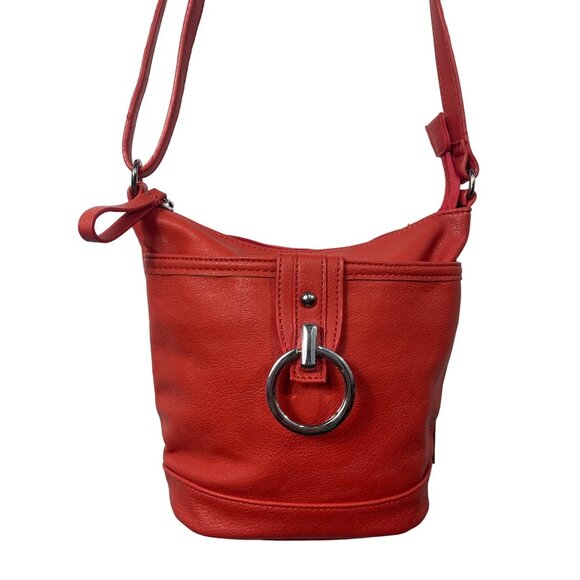 B.Lush Handbags - B.Lush Coral Red Small Shoulder Bag for Women - NWT